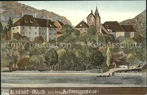 Waldshut Tiengen Rhein Kuenstlerkarte /  /