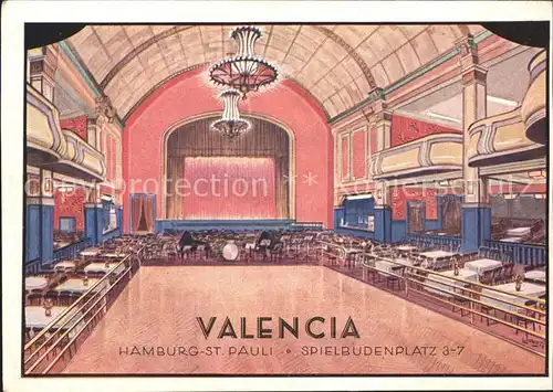 Hamburg Nachtclub Valencia St. Pauli Spielbudenplatz 3-7 / Hamburg /Hamburg Stadtkreis