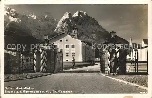 Garmisch-Partenkirchen Eingang Jaegerkaserne und Waxenstein / Garmisch-Partenkirchen /Garmisch-Partenkirchen LKR