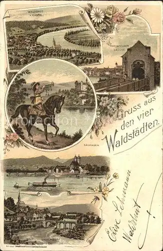 Waldshut Tiengen Rhein Rheinfelden Laufenburg vier Waldstaette /  /