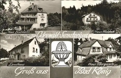 Bad Koenig Odenwald Sanatorium Haus-Waldeck Haus-Bodmann /  /