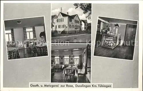 Dusslingen Gasthaus Metzgerei zur Rose / Dusslingen /Tuebingen LKR