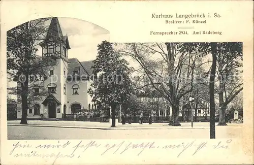 Langebrueck kurhaus / Dresden /Dresden Stadtkreis