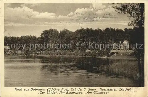 Luckenwalde Dobrikow Restaurant Zoeschel Zur Linde Bauernsee Gliniksee / Luckenwalde /Teltow-Flaeming LKR