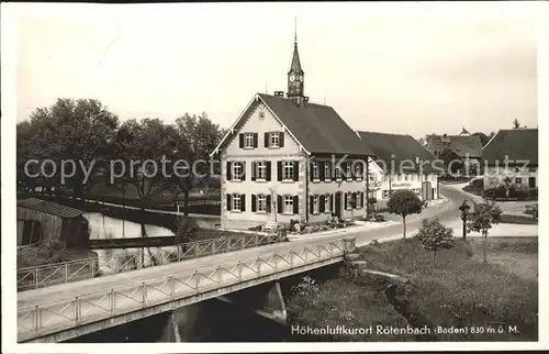 Roetenbach Baden Bruecke / Friedenweiler /Breisgau-Hochschwarzwald LKR