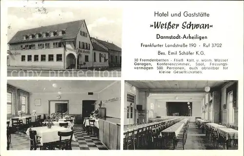 Arheilgen Hotel Gasthaus Weisser Schwan / Darmstadt /Darmstadt Stadtkreis