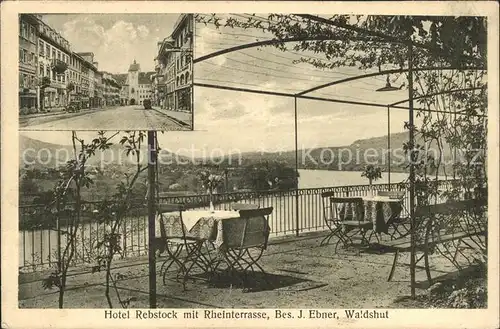 Waldshut Tiengen Rhein Hotel Rebstock mit Rheinterrasse /  /