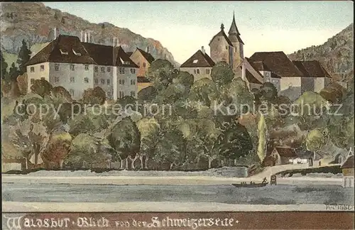 Waldshut Tiengen Rhein Kuenstlerkarte  /  /