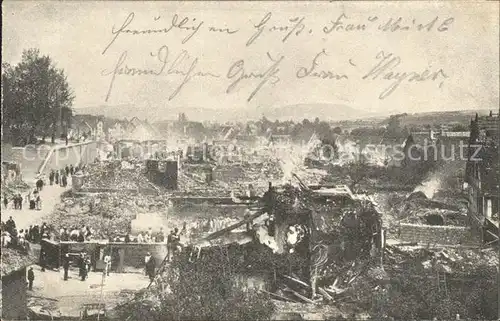 Ilsfeld Nach dem Brand 1904 / Ilsfeld /Heilbronn LKR