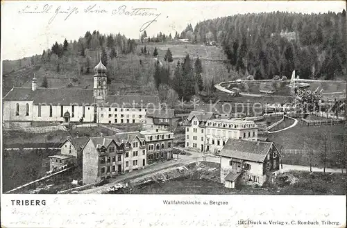 Triberg Schwarzwald Wallfahrtskirche und Bergsee / Triberg im Schwarzwald /Schwarzwald-Baar-Kreis LKR