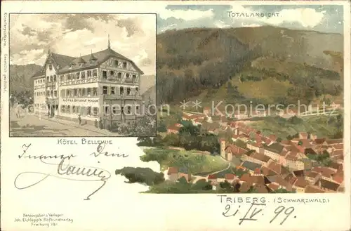 Triberg Schwarzwald Hotel Bellevue / Triberg im Schwarzwald /Schwarzwald-Baar-Kreis LKR