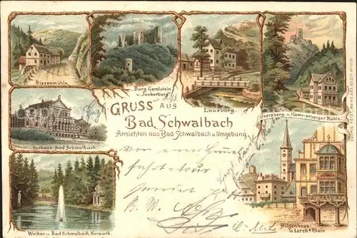 Bad Schwalbach Kurhaus Kurpark Hilgenhaus Kammerberger Muehle / Bad Schwalbach /Rheingau-Taunus-Kreis LKR