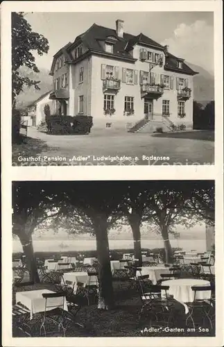 Ludwigshafen Bodensee Gasthaus Pension zum Adler Seeterrasse / Bodman-Ludwigshafen /Konstanz LKR