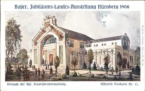 Nuernberg Bayrische Jubilaeums-Landes-Ausstellung Staatsforstverwaltung / Nuernberg /Nuernberg Stadtkreis