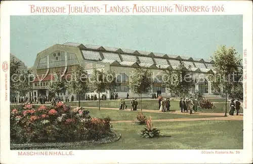 Nuernberg Bayrische Jubilaeums-Landes-Ausstellung Maschinenhalle / Nuernberg /Nuernberg Stadtkreis