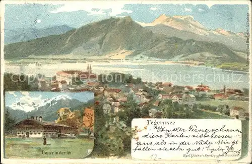 Tegernsee Kuenstlerkarte / Tegernsee /Miesbach LKR