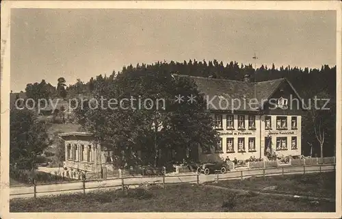 Triberg Schwarzwald Gasthaus Pension ueberm Wasserfall Auto / Triberg im Schwarzwald /Schwarzwald-Baar-Kreis LKR