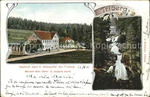 Triberg Schwarzwald Gasthaus ueberm Wasserfall / Triberg im Schwarzwald /Schwarzwald-Baar-Kreis LKR