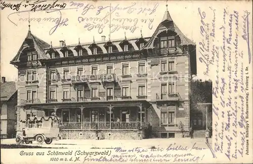 Schoenwald Schwarzwald Hotel Hirschen Auto / Schoenwald im Schwarzwald /Schwarzwald-Baar-Kreis LKR