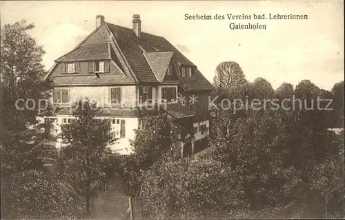 Gaienhofen Seeheim Verein Badischer Lehrerinnen / Gaienhofen /Konstanz LKR