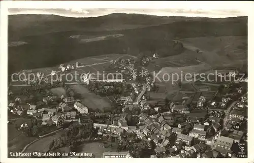 Schmiedefeld Rennsteig Fliegeraufnahme Luftkurort / Schmiedefeld Rennsteig /Ilm-Kreis LKR