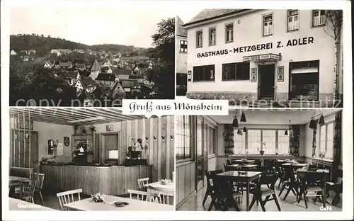 Moensheim Gasthof Metzgerei zum Adler / Moensheim /Enzkreis LKR