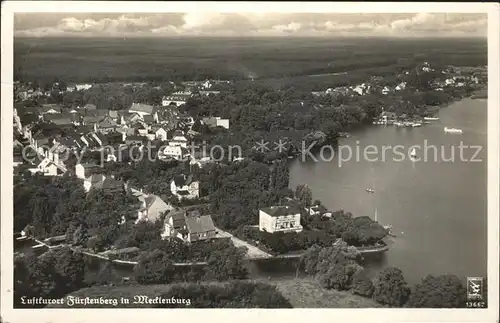 Fuerstenberg Mecklenburg Fliegeraufnahme Luftkurort See / Neustrelitz /Mecklenburg-Strelitz LKR