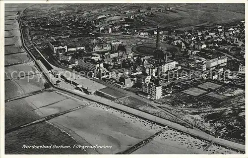 Borkum Nordseebad Nordseebad Fliegeraufnahme / Borkum /Leer LKR