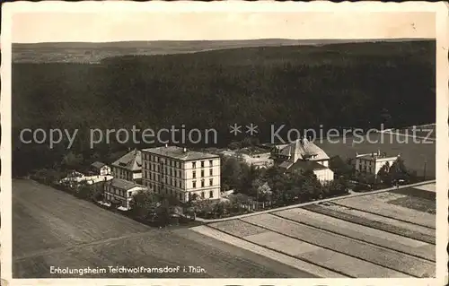 Teichwolframsdorf Erholungsheim Fliegeraufnahme / Teichwolframsdorf /Greiz LKR