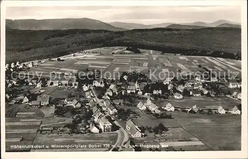 Dobel Schwarzwald Hoehenluftkurort und Wintersportplatz Fliegeraufnahme / Dobel /Calw LKR