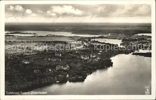 Lychen Hohenlychen Luftkurort See Fliegeraufnahme / Lychen /Uckermark LKR