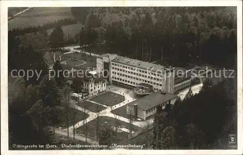 Elbingerode Harz Diakonissenmutterhaus Neuvandsburg Fliegeraufnahme / Elbingerode Harz /Harz LKR