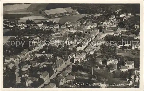 Herrnhut Fliegeraufnahme Junkers Luftbild Nr. 29787 / Herrnhut /Goerlitz LKR