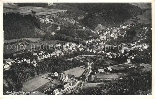 Wippra Fliegeraufnahme / Wippra Kurort /Mansfeld-Suedharz LKR