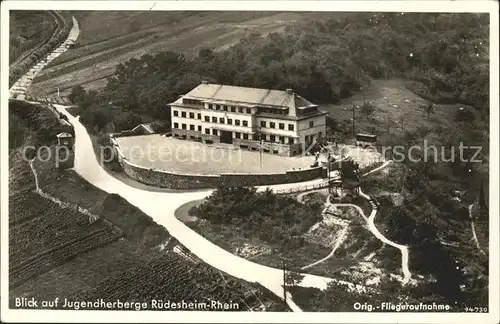 Ruedesheim Rhein Jugendherberge Fliegeraufnahme / Ruedesheim am Rhein /Rheingau-Taunus-Kreis LKR
