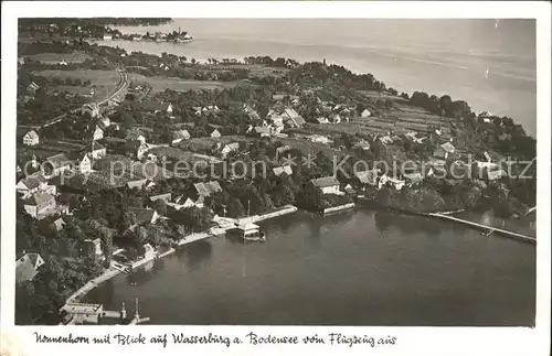 Nonnenhorn mit Blick auf Wasserburg Bodensee Fliegeraufnahme / Nonnenhorn Bodensee /Lindau LKR