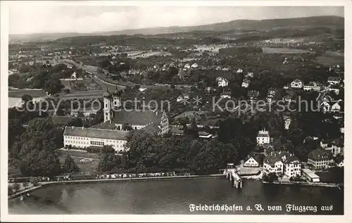 Friedrichshafen Bodensee Schlosskirche Fliegeraufnahme / Friedrichshafen /Bodenseekreis LKR