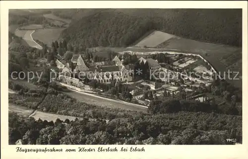 Erbach Rheingau Kloster Eberbach Fliegeraufnahme / Eltville am Rhein /Rheingau-Taunus-Kreis LKR