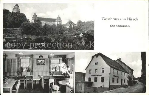 Aschhausen Schoental Gasthaus zum Hirsch Schloss / Schoental /Hohenlohekreis LKR