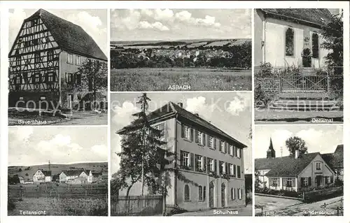 Asbach Westerwald Bauernhaus Denkmal Schulhaus Kinderschule / Asbach /Neuwied LKR