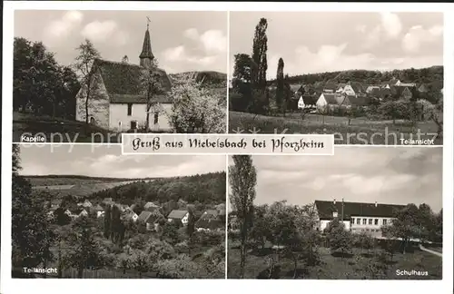 Niebelsbach Kapelle Schulhaus Teilansicht / Keltern /Enzkreis LKR