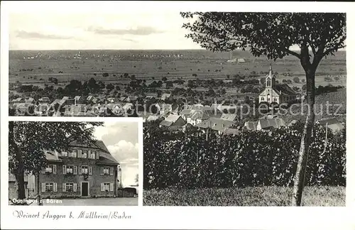 Auggen Gesamtansicht Weinort Gasthaus zum Baeren / Auggen /Breisgau-Hochschwarzwald LKR