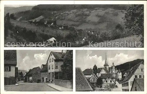 Braunsbach Wuerttemberg Gesamtansicht Strassenpartie Ortspartie / Braunsbach /Schwaebisch Hall LKR