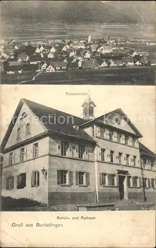 Burladingen Totalansicht Schulhaus Rathaus / Burladingen /Zollernalbkreis LKR