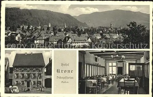 Schopfheim Gesamtansicht Hotel Krone Restaurant / Schopfheim /Loerrach LKR