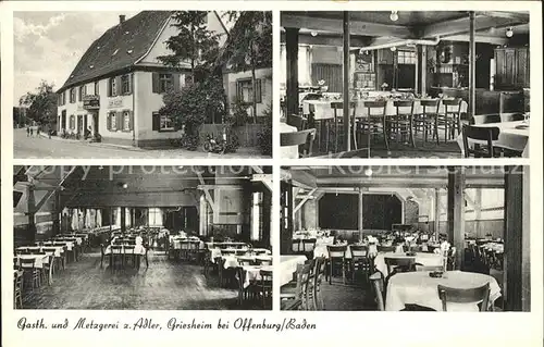Griesheim Offenburg Gasthof Metzgerei zum Adler Restaurant / Offenburg /Ortenaukreis LKR