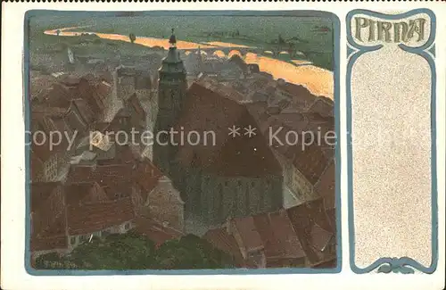 Pirna Kuenstlerkarte / Pirna /Saechsische Schweiz-Osterzgebirge LKR