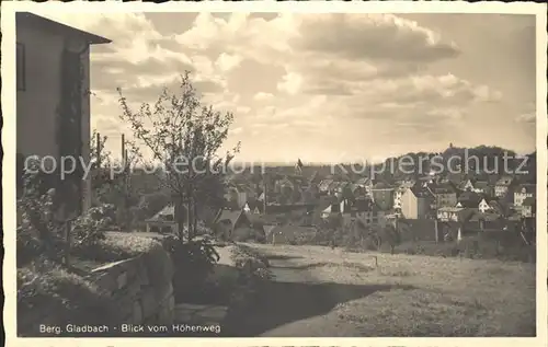 Bergisch Gladbach Blick vom Hoehenweg / Bergisch Gladbach /Rheinisch-Bergischer Kreis LKR