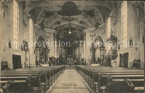 Herbolzheim Breisgau Pfarrkirche innen / Herbolzheim /Emmendingen LKR