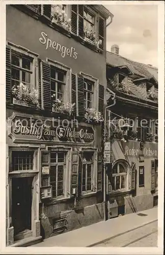 Heidelberg Neckar Gasthaus zum roten Ochsen / Heidelberg /Heidelberg Stadtkreis